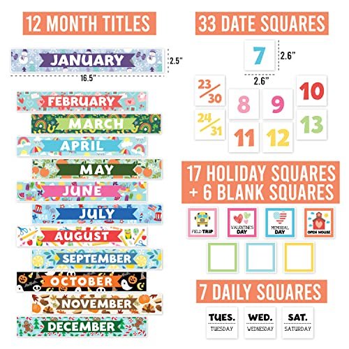 Holiday Doodle Classroom Calendar | Bulletin Board | Classroom Supplies