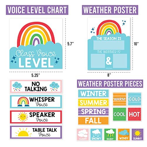 Rainbow Classroom Calendar | Bulletin Board | Classroom Supplies