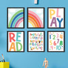 Playroom Wall Art | Set of 6 | Home Decor