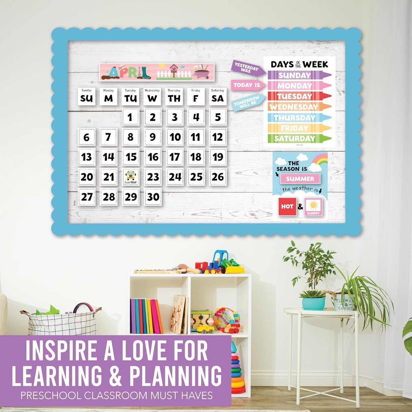 Typography Classroom Calendar | Bulletin Board | Classroom Supplies