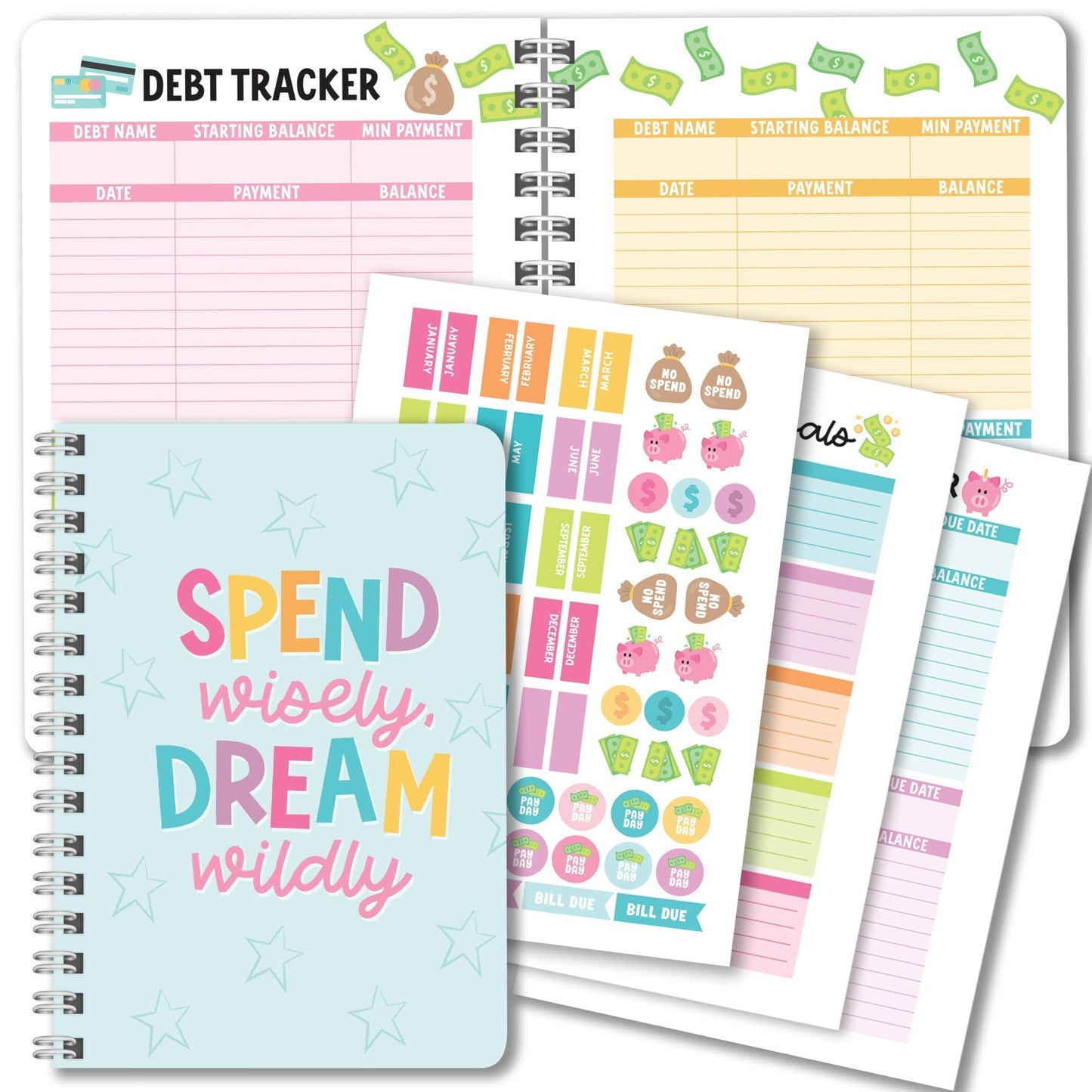 Teal Monthly Budget Planner | 2025-2026 | Calendars & Planners