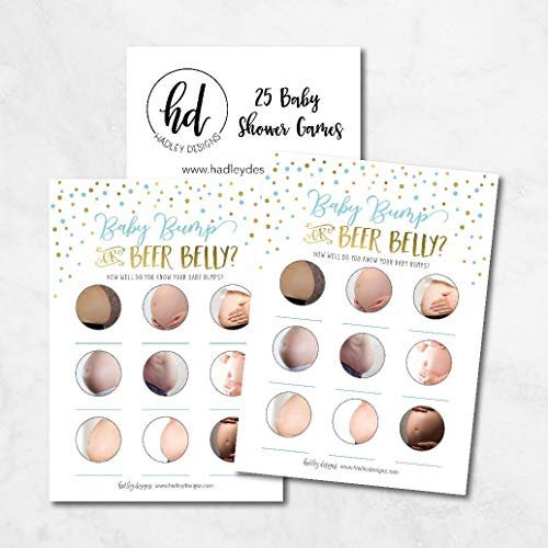 Boobs or Butts Baby Shower Game | Set of 25 | Baby Shower Supplies