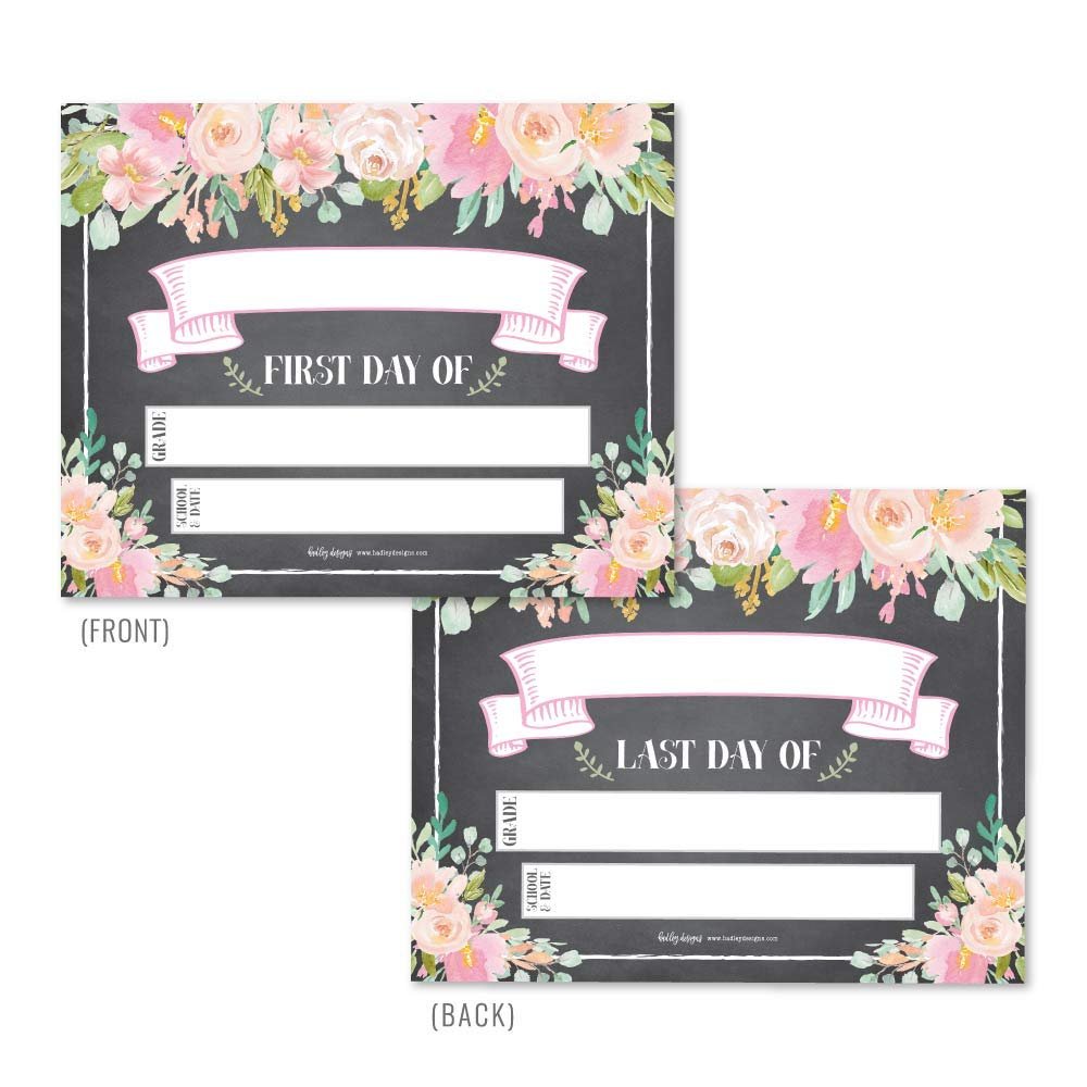 Back To School Signs | Set of 10 | School Supplies