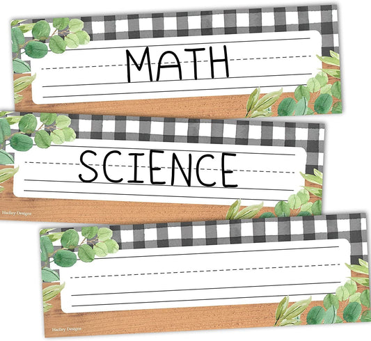 Farmhouse Classsroom Labels | Set of 25 | Classroom Supplies