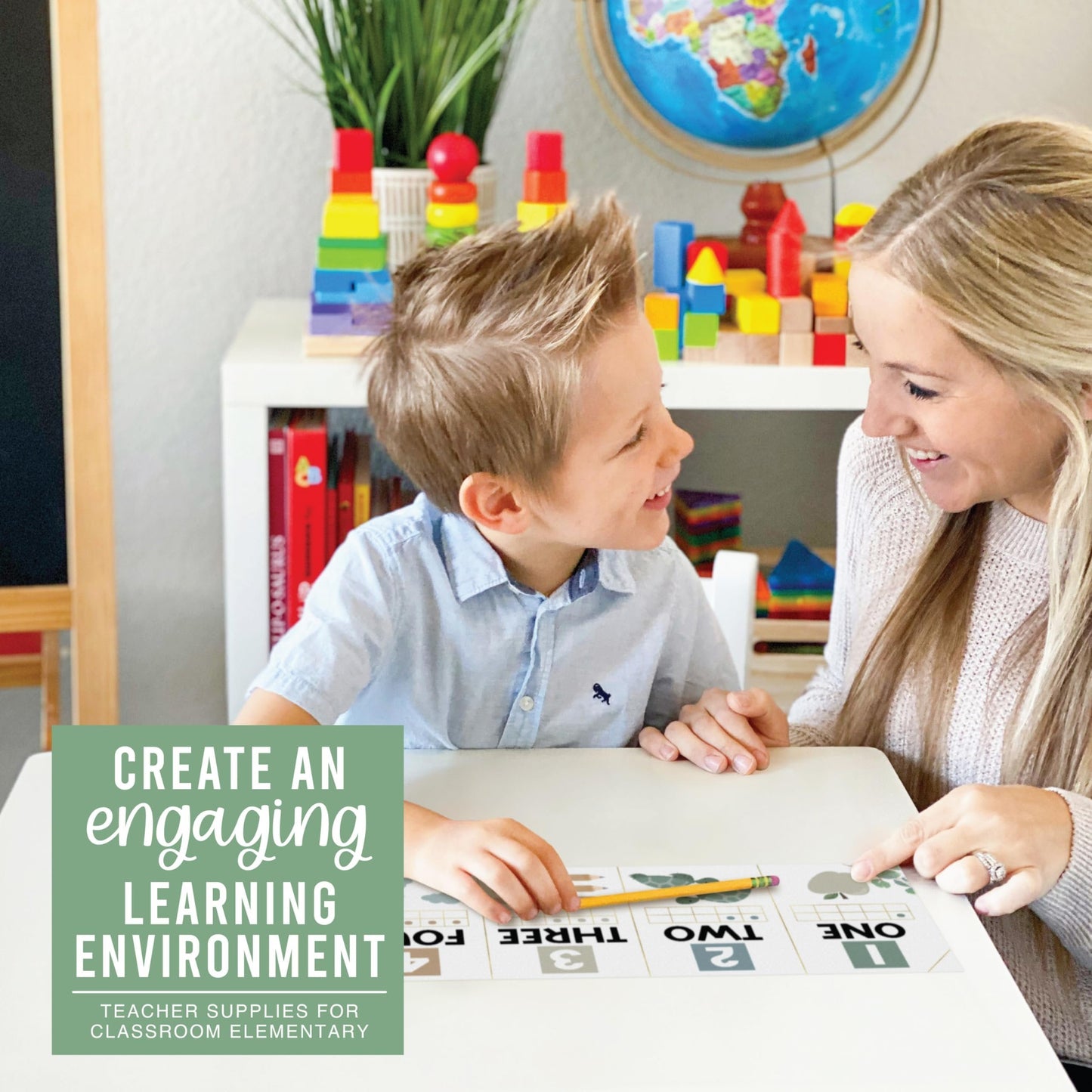 Greenery Alphabet Bulletin Board Set | Classroom Supplies | Educational Decor