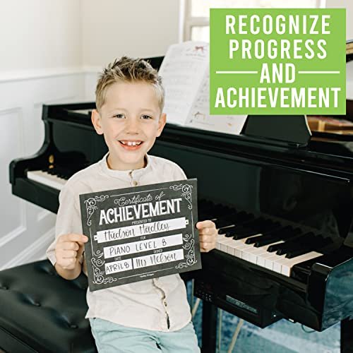 Black & White Chalk Certificate of Achievement | Set of 25 | Awards