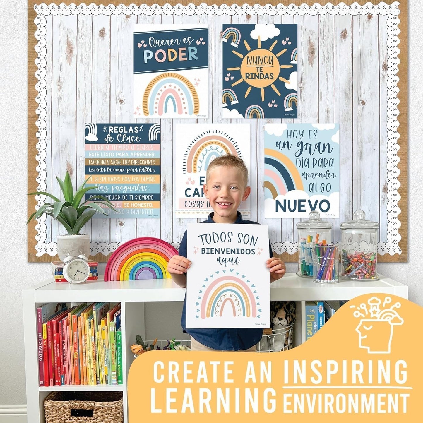 Spanish Motivational Posters | Set of 6 | Spanish Classroom Supplies