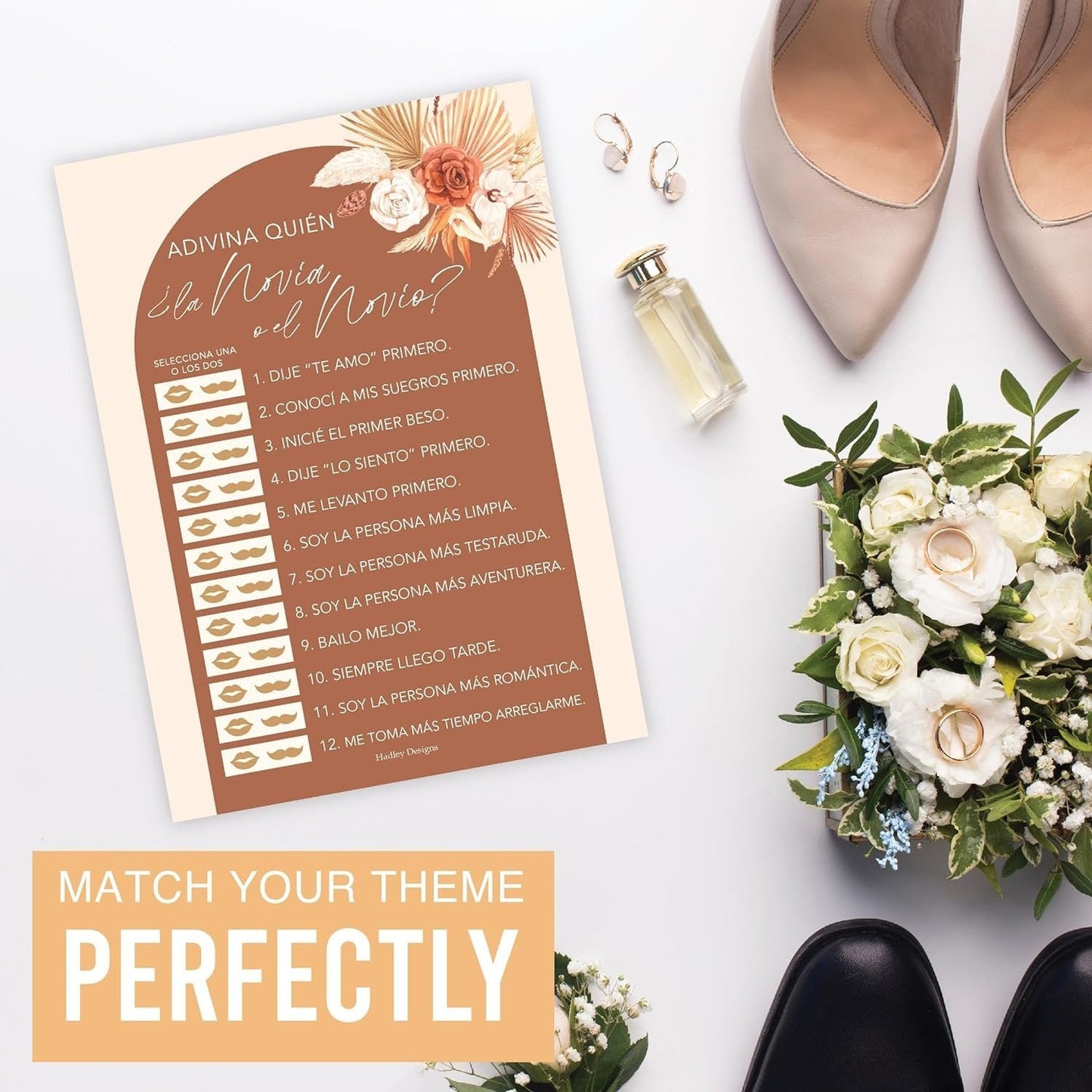 Bingo español y juegos para novios | Juego de 20 | Juegos para despedidas de soltera