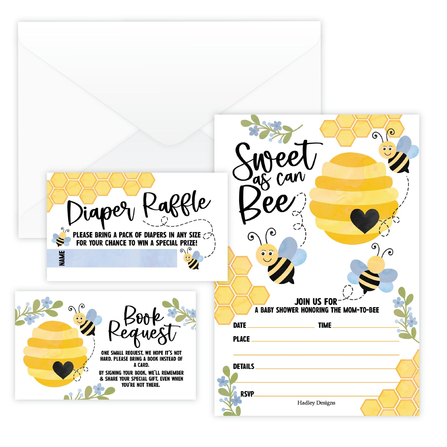Invitation Bundles | Set of 15 | Baby Shower Supplies