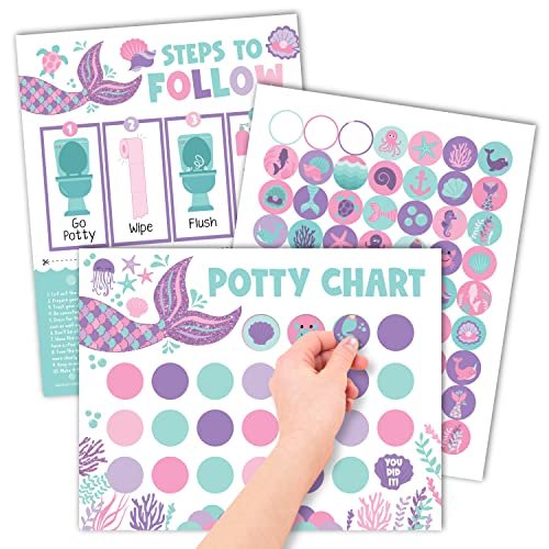 Mermaid Potty Training Chart | Sticker Charts | Early Education