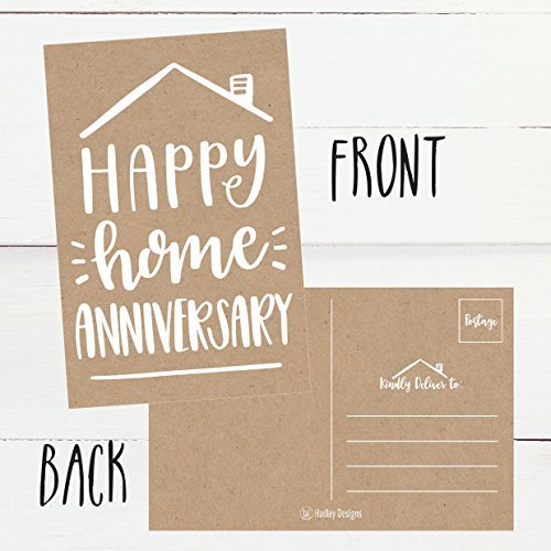 Home Anniversary Postcards | Set of 25 | Greeting Cards