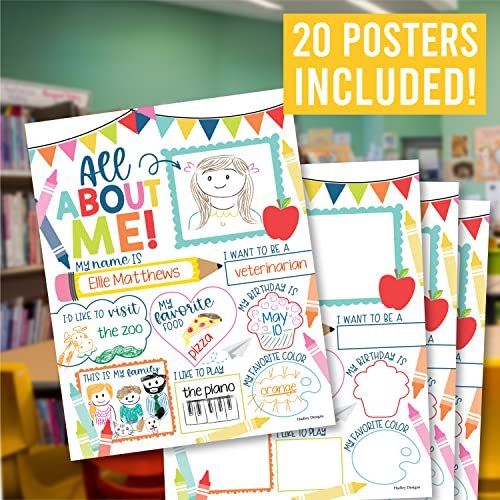 Colofrul All About Me Posters | Set of 20 | Educational Posters