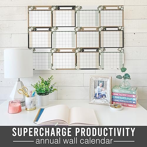 Magnolia Undated Yearly 12-Month Calendar | Dry Erase | Calendars & Planners