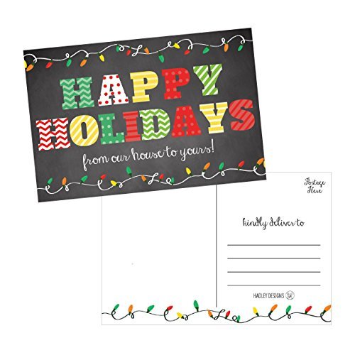 Christmas Holiday Postcards | Set of 50 | Greeting Cards