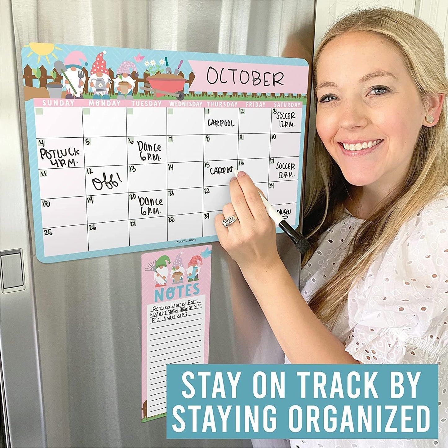 Gnome Magnetic Calendar | Dry-Erase | Calendars & Planners