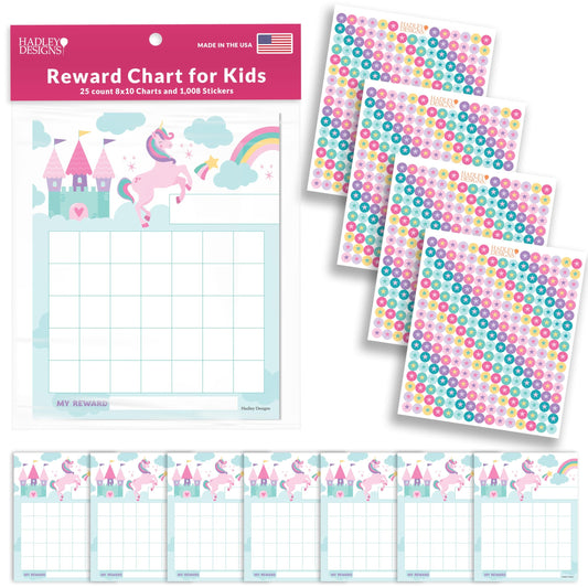 Unicorn Incentive Charts | Set of 25 | Home Essentials