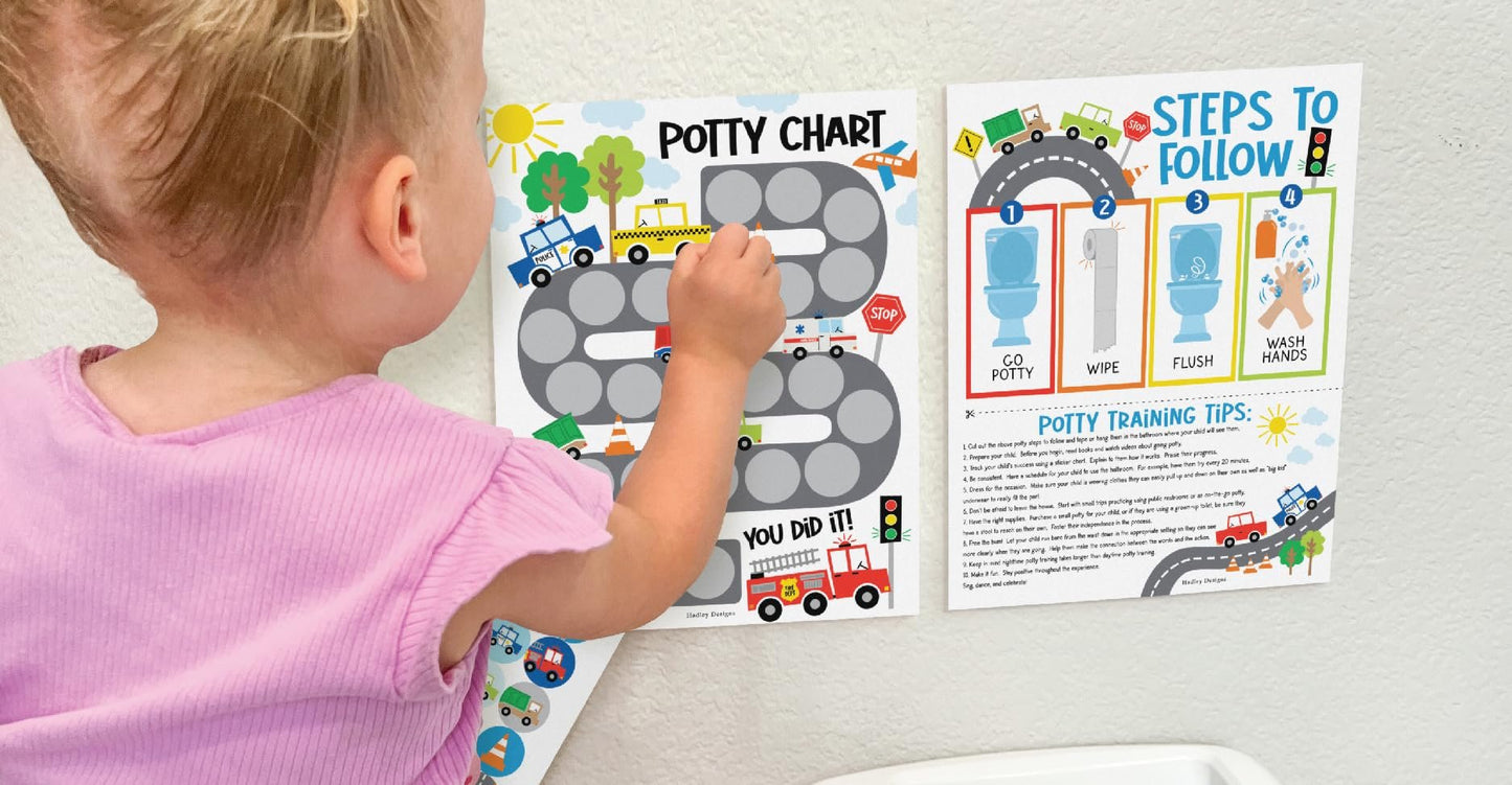 Car Potty Training Chart | Sticker Charts | Early Education