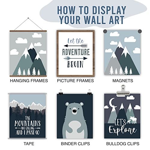 Adventure Children's Wall Art | Set of 6 | Nursery Decor