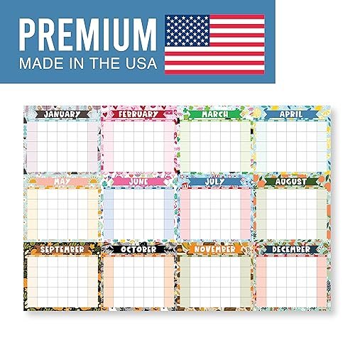 Doodle Undated Yearly 12-Month Calendar | Dry Erase | Calendars & Planners