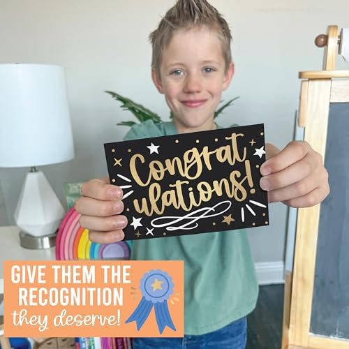 Folded Congratulations Cards | Set of 24 | Cards & Party | Envelopes Included
