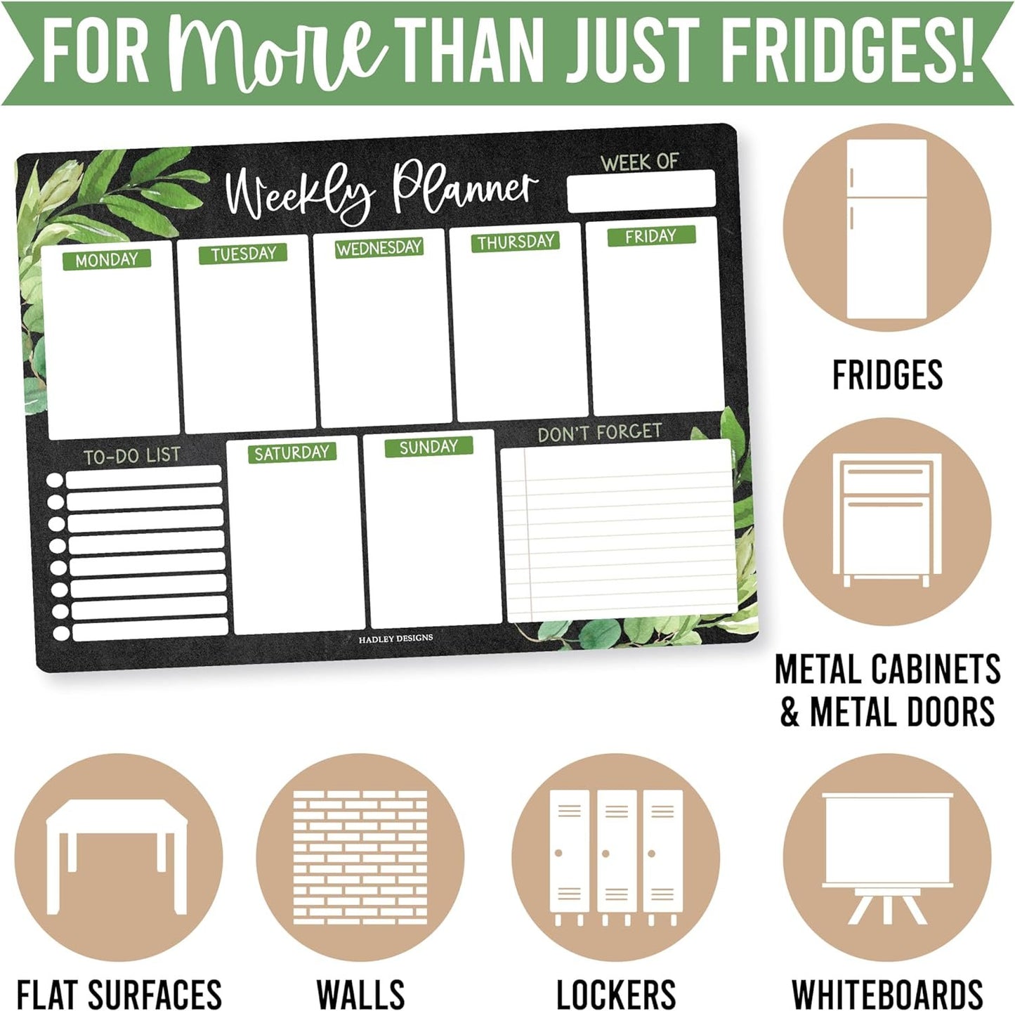 Farmhouse Fridge Weekly Calendar | Magnetic & Dry Erase | Calendars & Planners