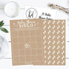 Bingo | Set of 25 | Baby Shower Games