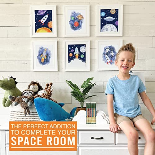 Space Children's Wall Art | Set of 6 | Home Decor