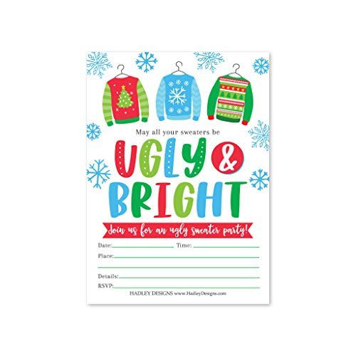 Winter Party Invitations | Set of 25 | Cards & Party