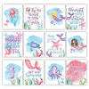 Mermaid 2 Children's Wall Art | Set of 6 | Home Decor