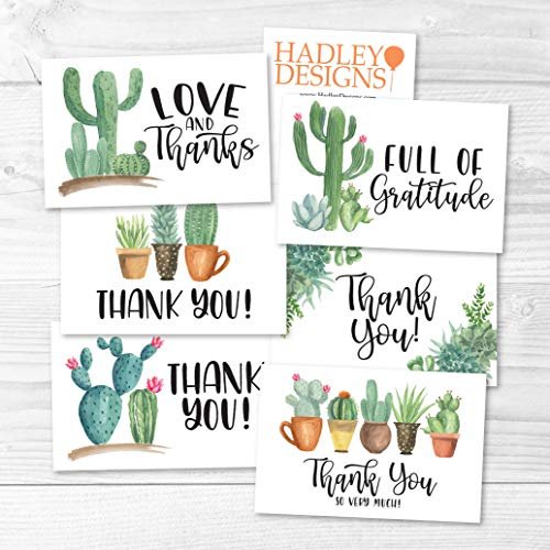 Cactus Folded Thank You Cards | Set of 24 | General