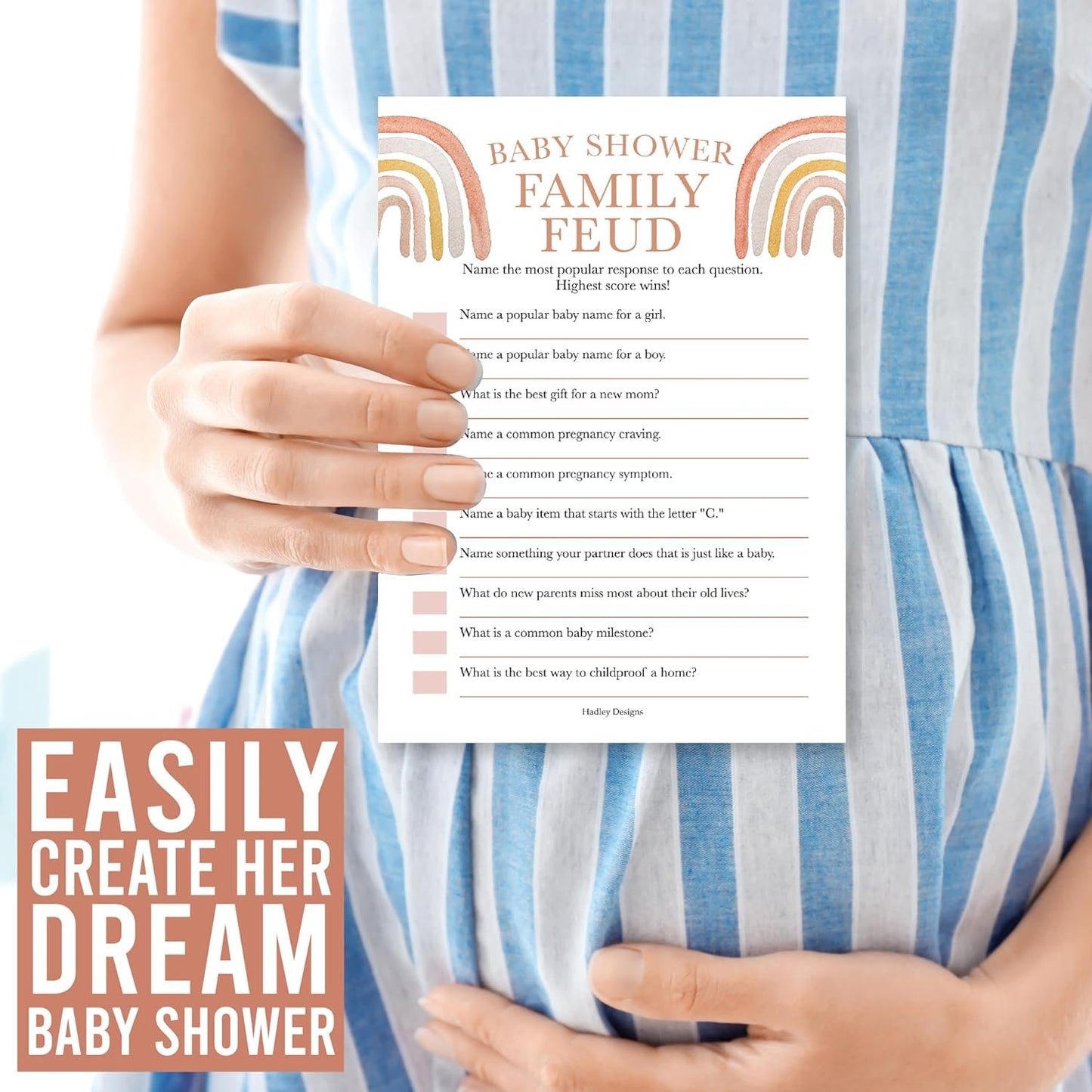 20 Boho Baby Shower Games For Girl - Hilarious Baby Shower Games Girl, The Price Is Right Baby Shower Game Cards, Baby Games For Baby Shower Family Feud Game, Baby Girl Baby Shower Games Funny