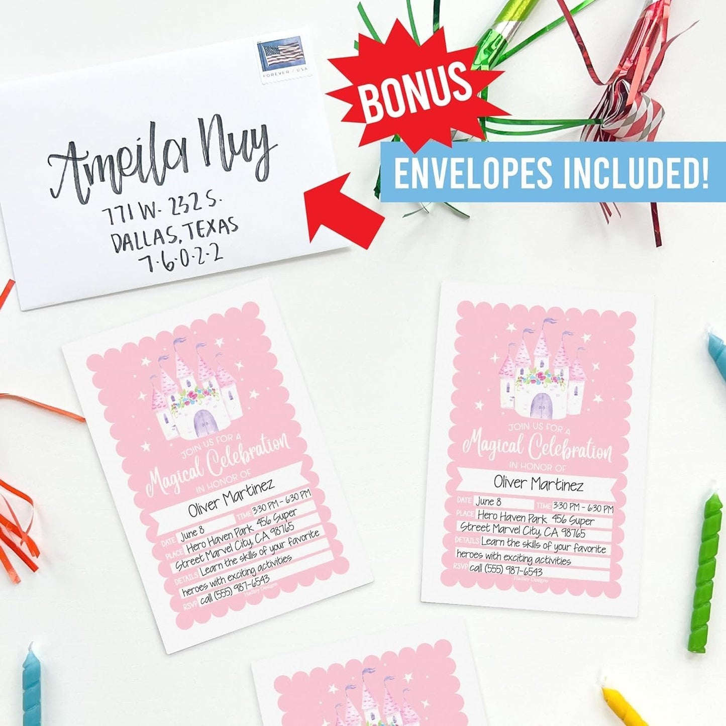 Birthday Girl Invitations | Set of 15 | Kid's Party