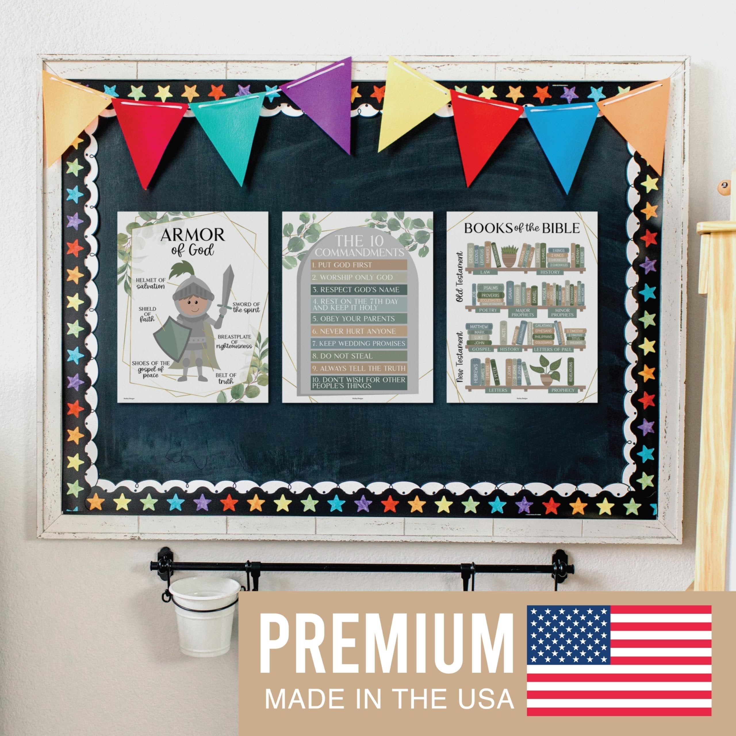 Bible Posters | Set of 9 | Sunday School Posters