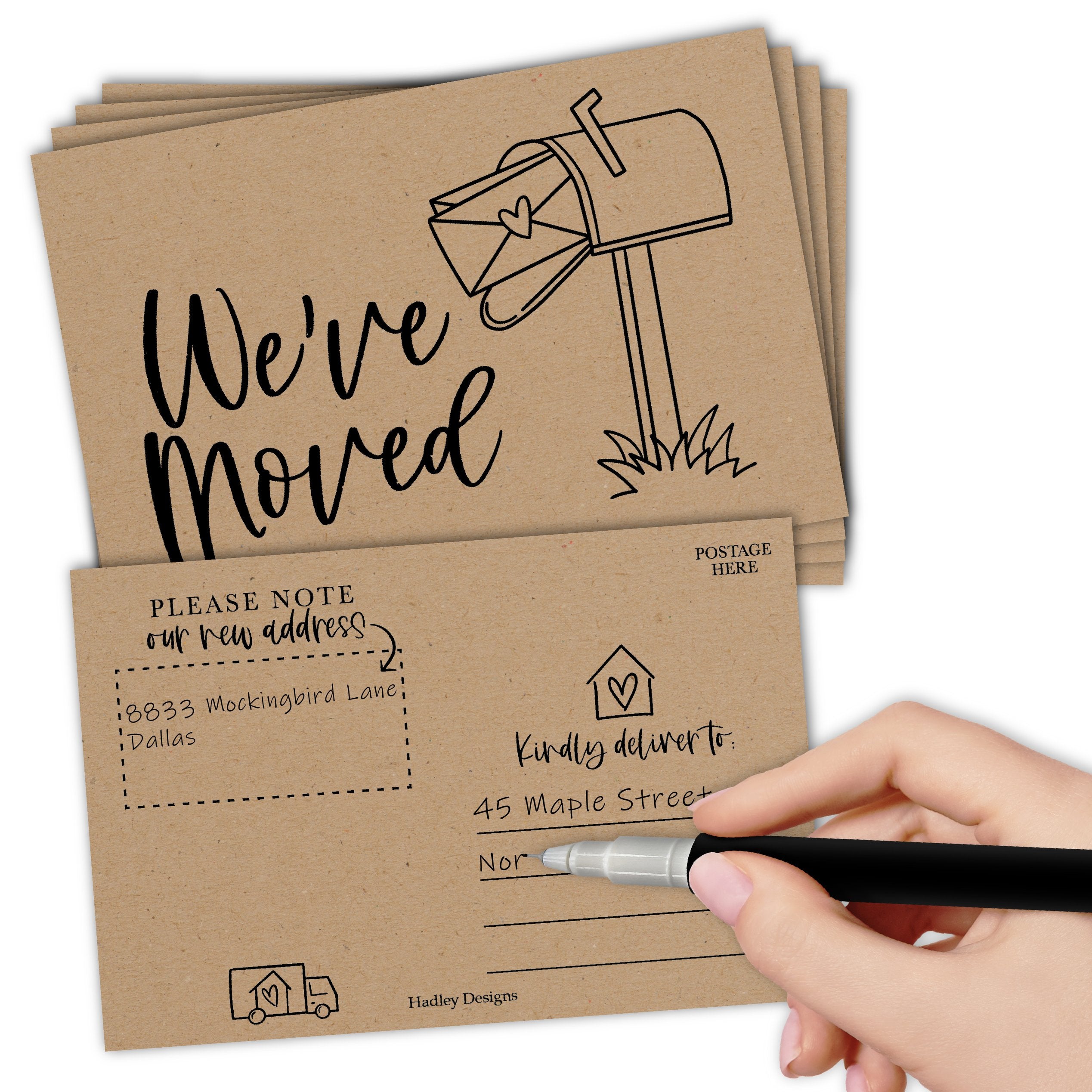 We've Moved Postcards | Set of 50 | Greeting Cards