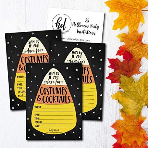 Halloween Party Invitations | Set of 50 | Cards & Party
