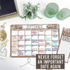 Wood Lights Magnetic Calendar | Dry-Erase | Calendars & Planners