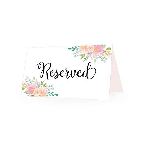 Reserved Place Cards | Set of 25 | Wedding Supplies