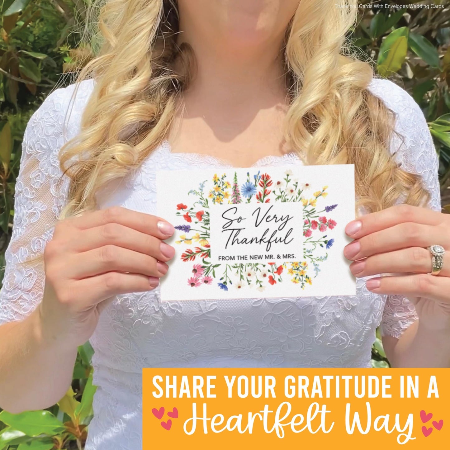 Wedding Thank You Cards | Set of 54 | With Envelopes