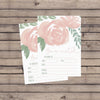 50 Fill In Invitations, Floral Wedding Invites, Watercolor Shower Invites, Re...