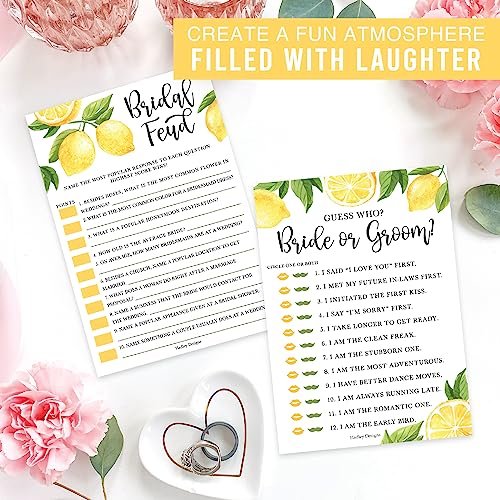 He Said She Said, Bride or Groom Bridal Shower Games | Set of 20 | Wedding Supplies