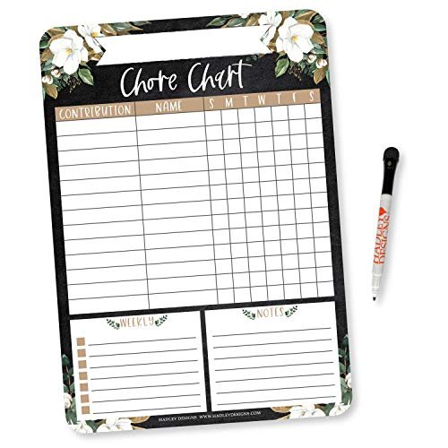 Floral 2 Chore Charts | Home Organization