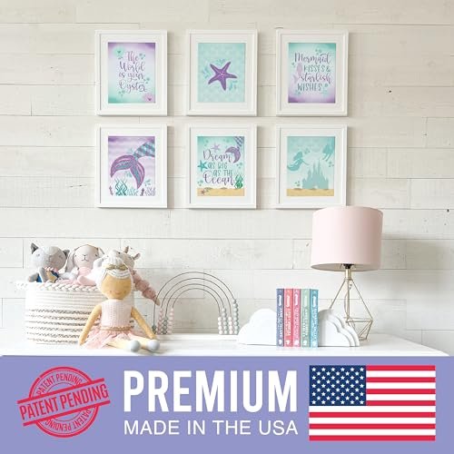 Mermaid Children's Wall Art | Set of 6 | Home Decor