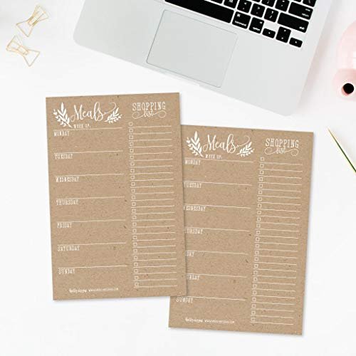 Meal Planners | 25 Sheets | Home Organization