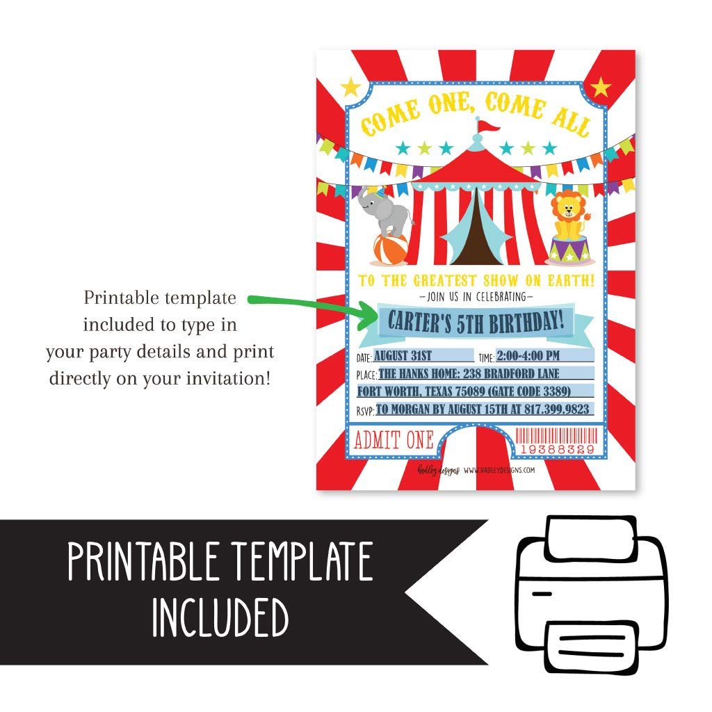 Gender Neutral Birthday Invitations | Set of 25 | Kid's Party