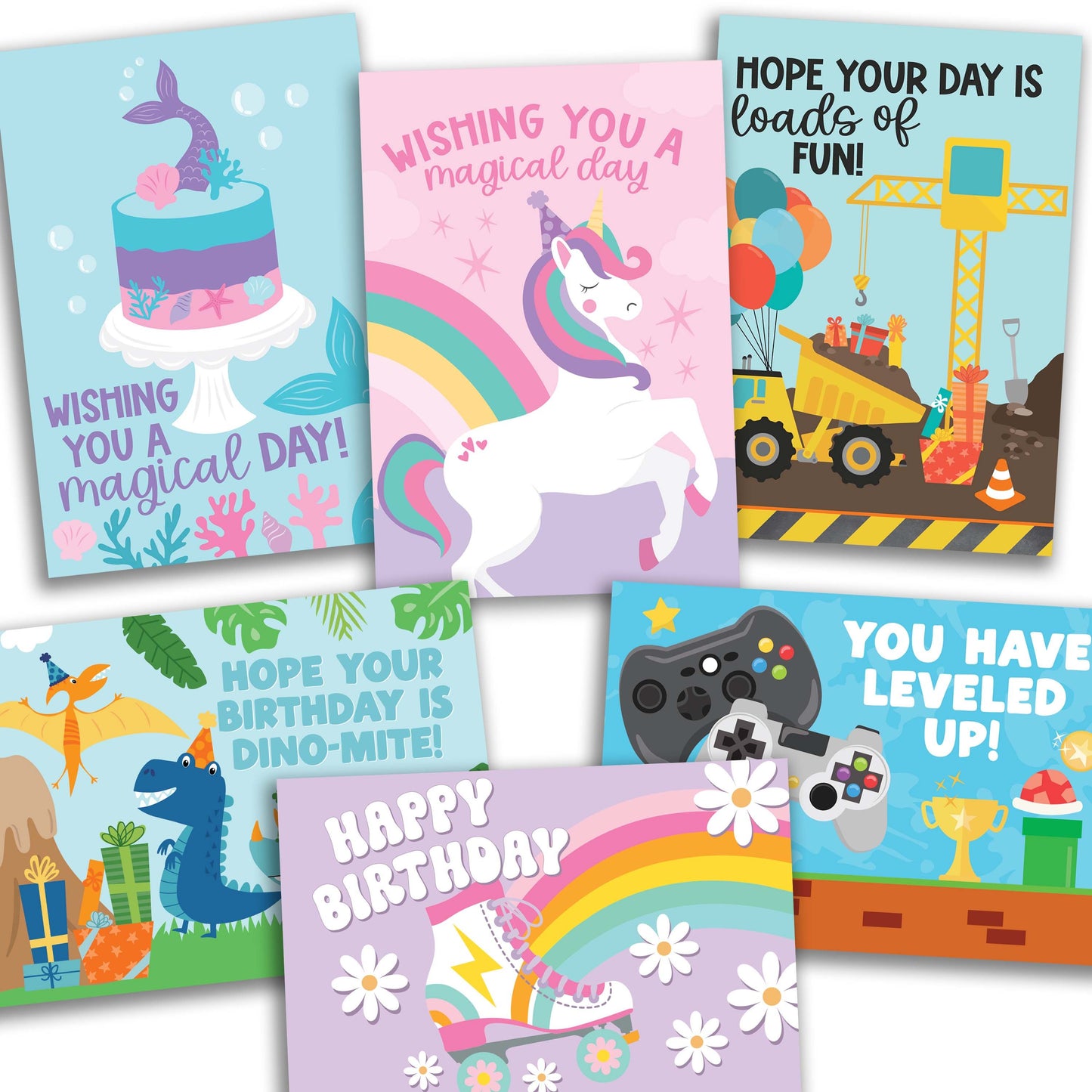 Folded Birthday Cards | Set of 54 | Cards & Party