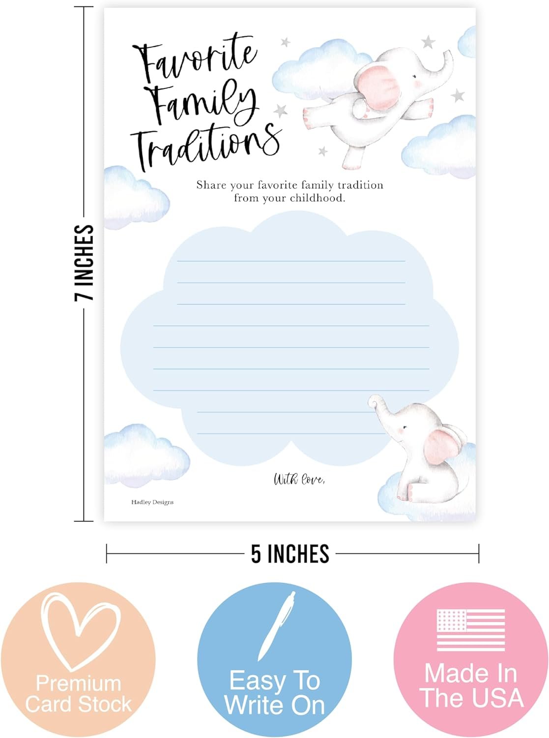 20 Elephant Baby Shower Games Boy - Hilarious Baby Shower Games For Boy, Advice Cards Baby Shower Mad Libs Game Funny, Family Tradition Cards For Baby Shower, Baby Shower Boy Baby Shower Games Funny