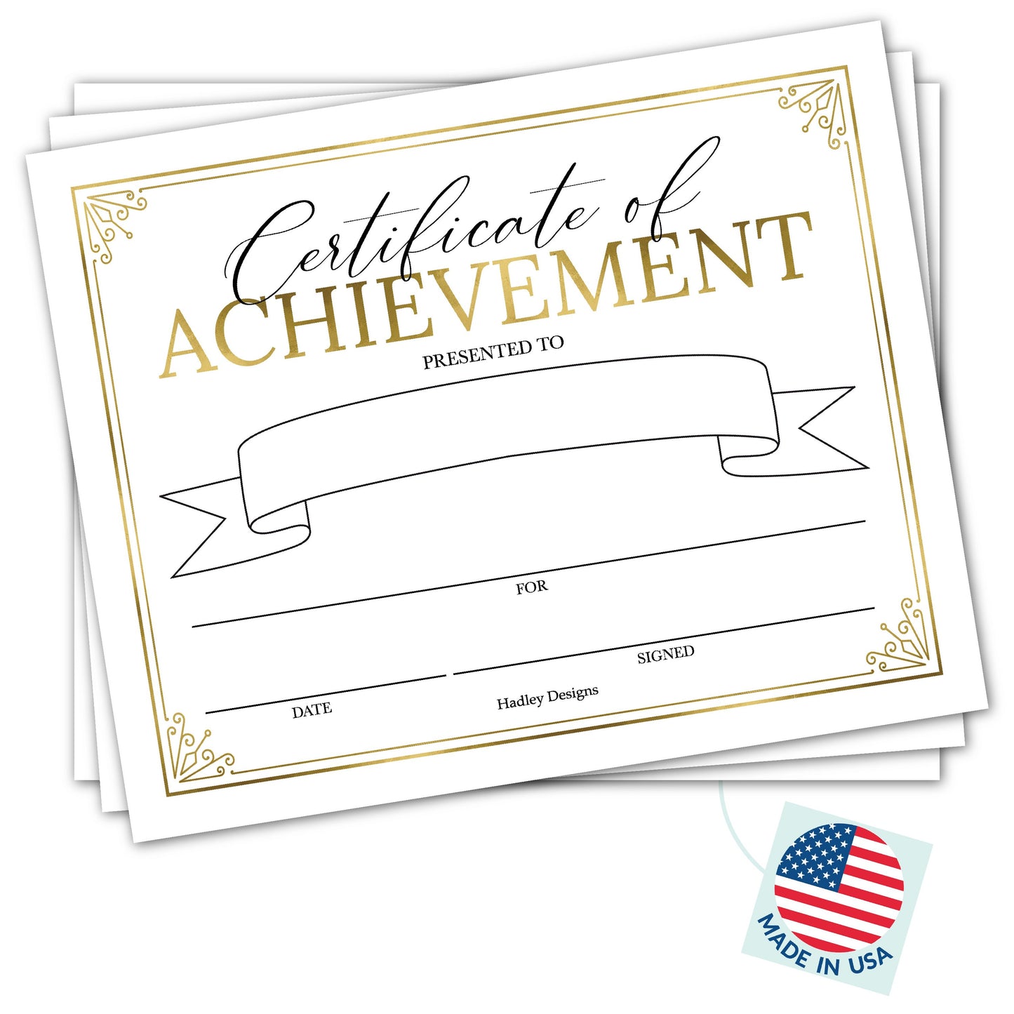 Kids & Adults Certificate of Achievement | Set of 25 | Trophies & Awards