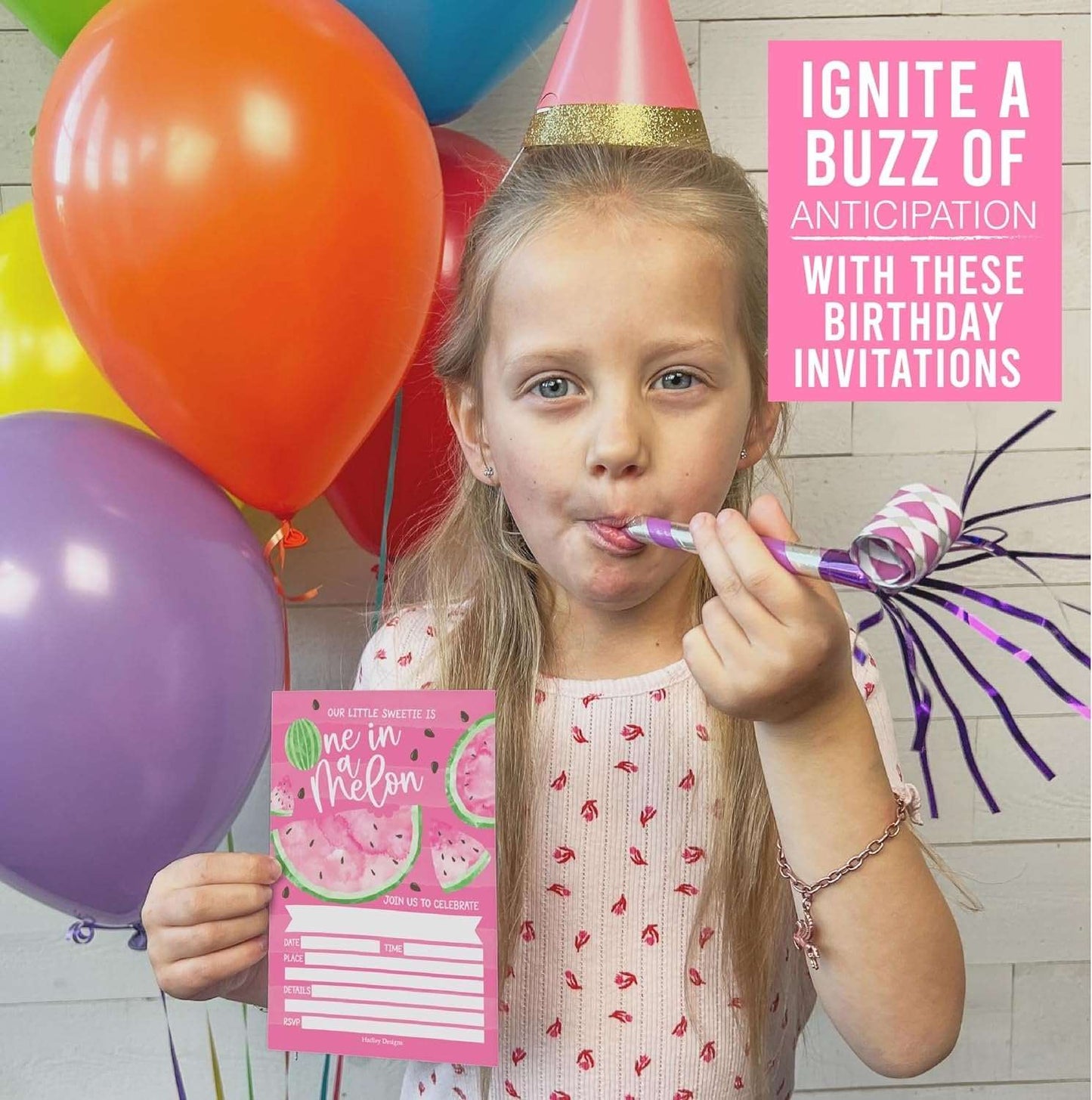 15 Watermelon Birthday Invitations Girl - Watermelon Birthday Party Invitations For Girls, One In A Melon Invitations For Birthday Party Invitation Girl, Invitation Cards, Kids Birthday Invitations