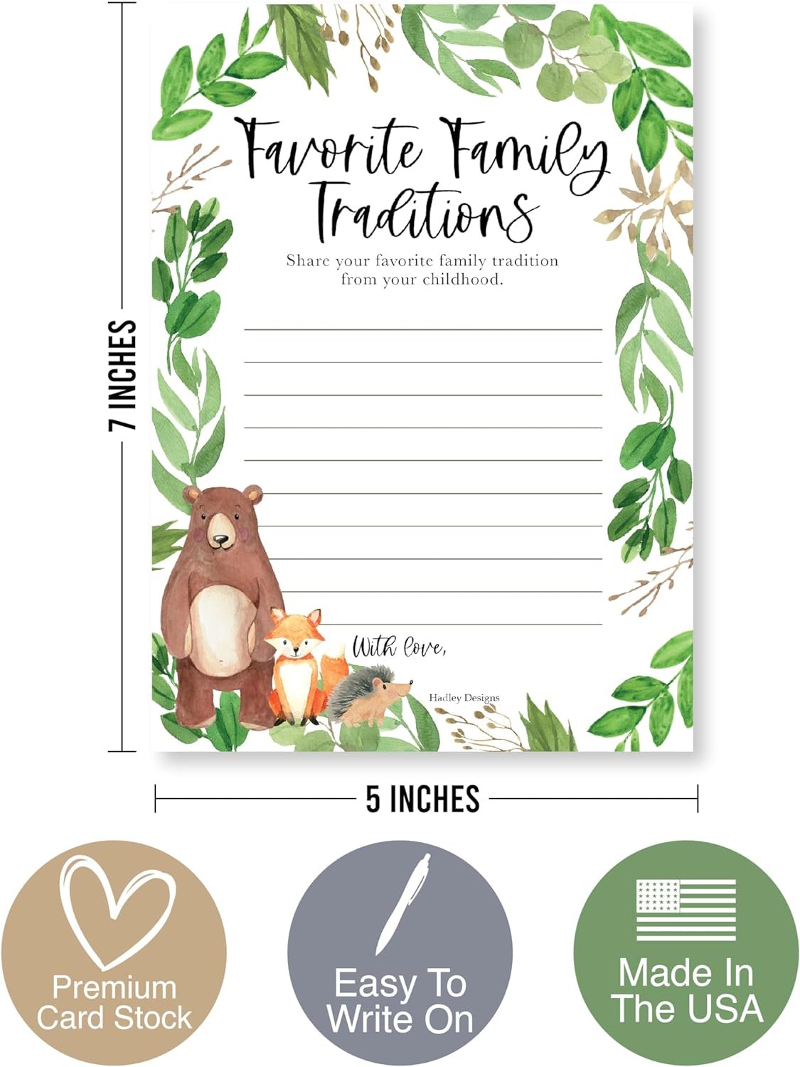 20 Woodland Baby Shower Games Gender Neutral - Hilarious Baby Shower Games for Girl, Funny Baby Shower Games Boy, Advice Cards Baby Shower Mad Libs Game Funny, Family Tradition Cards for Baby Shower