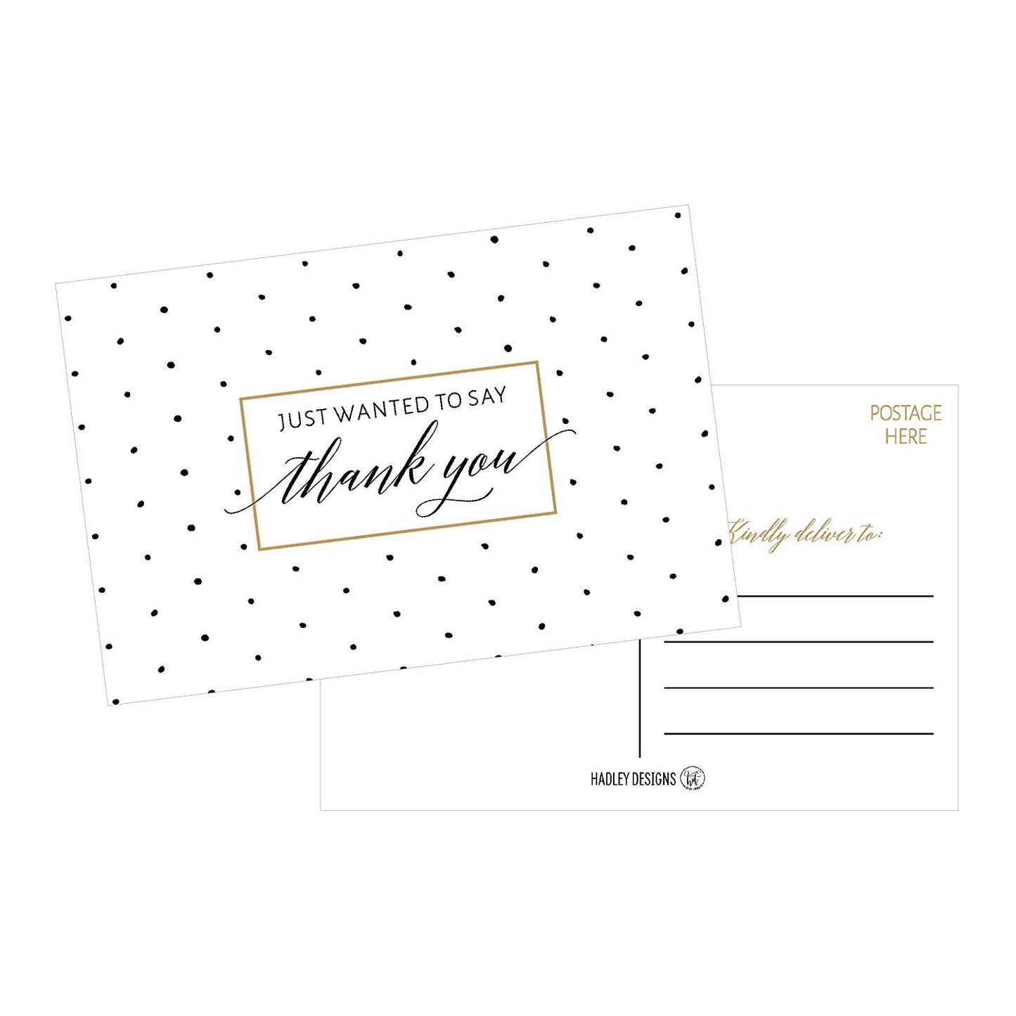 50 4x6 Blank Fill In Thank You Postcards Bulk, Cute Modern Chic Boho Thank You Note Card Stationery For Wedding Bridesmaid, Bridal / Baby Shower, Teachers, Appreciation, Religious, Business, Holidays